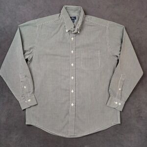 Brooks Brothers‎ 346 Shirt Mens Medium Gingham Check Button Up Non Iron Cotton